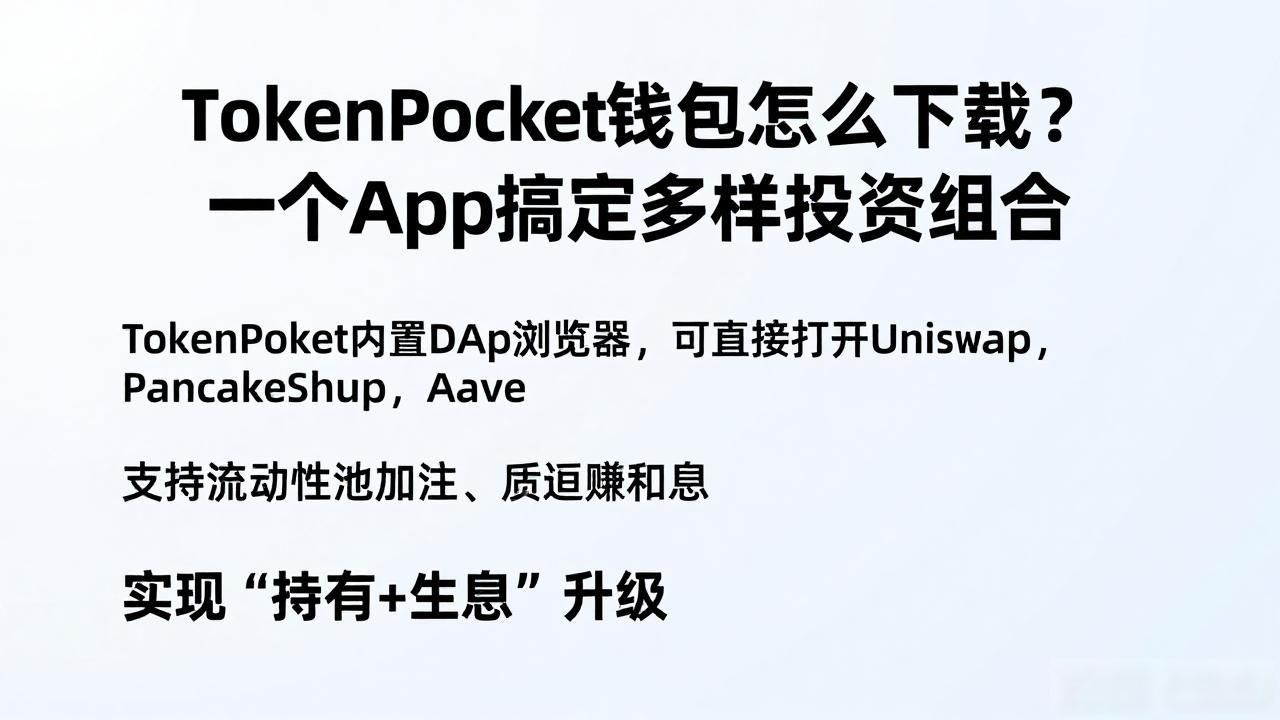 TokenPocket钱包怎么下载？一个App搞定多样投资组合