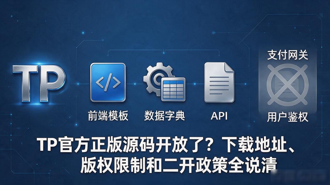 TP官方正版源码开放了？下载地址、版权限制和二开政策全说清