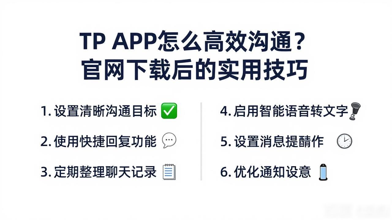 TP APP怎么高效沟通?官网下载后的实用技巧