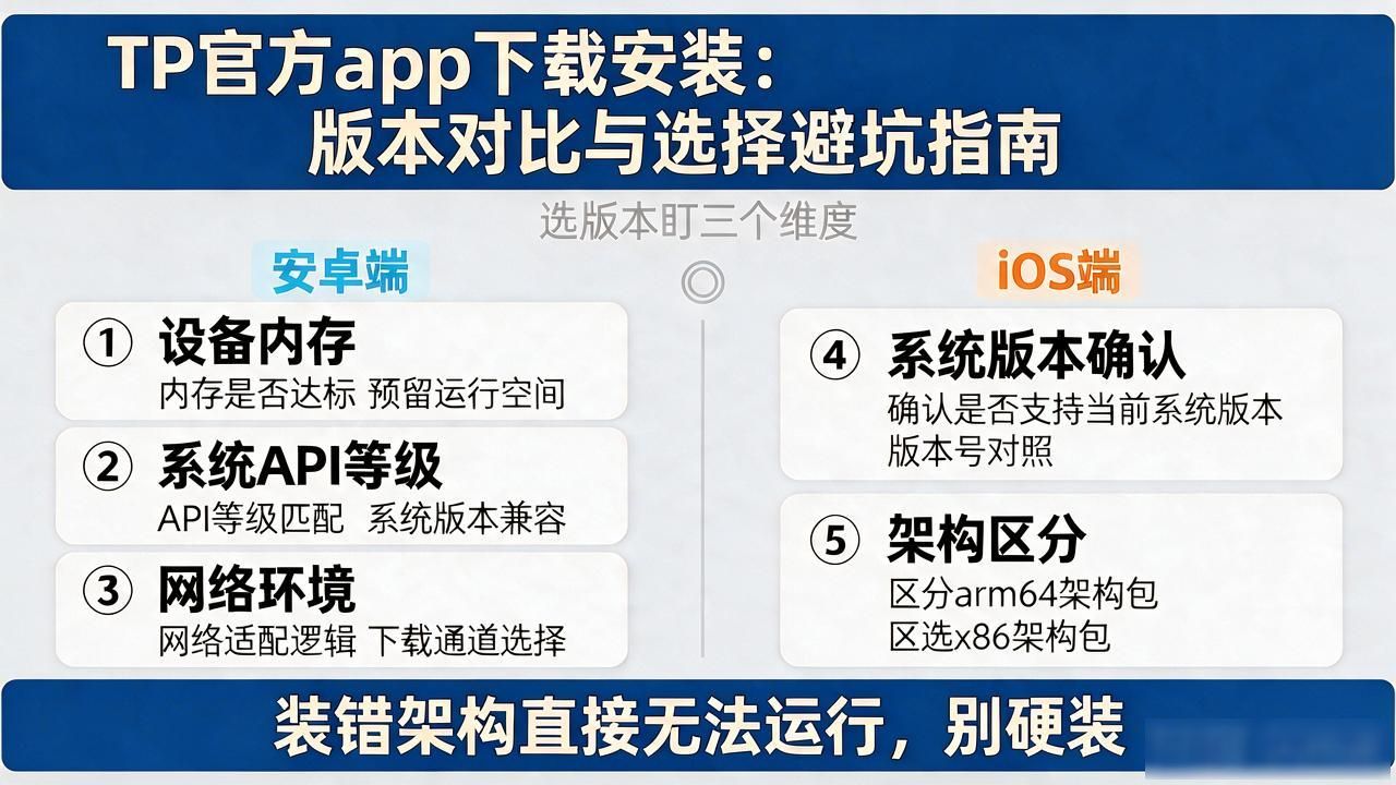 TP官方app下载安装：版本对比与选择避坑指南