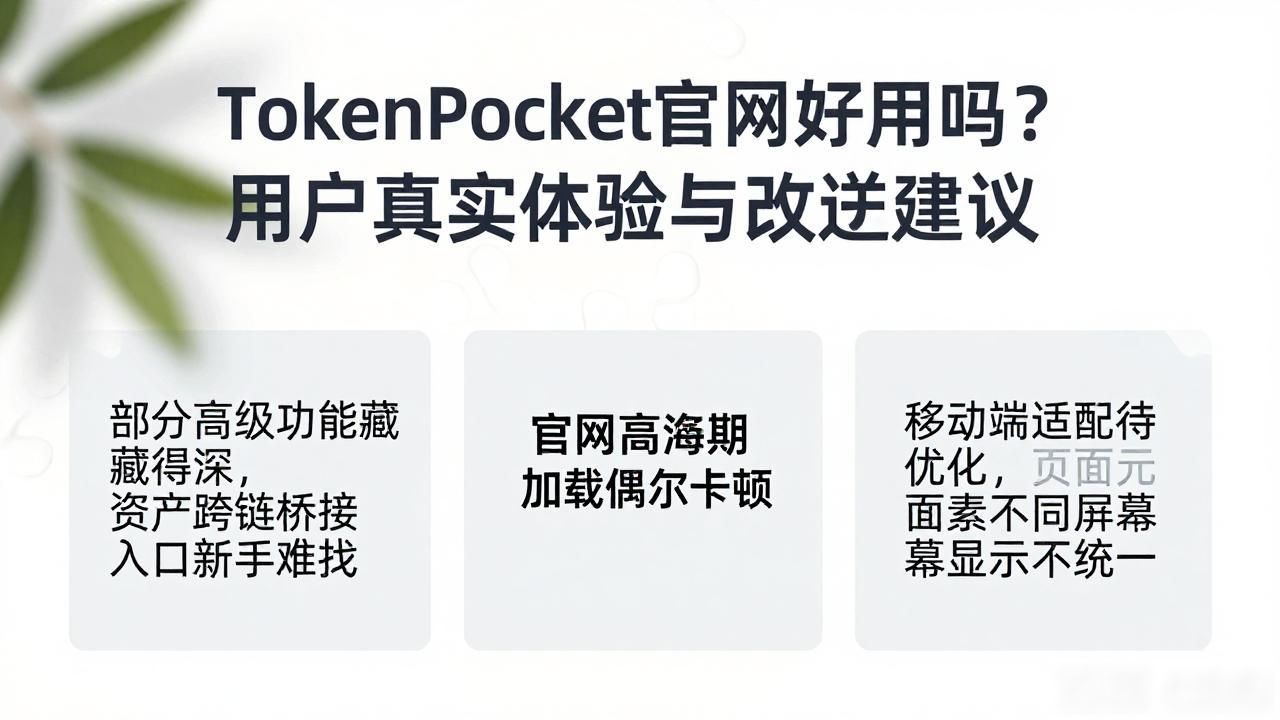TokenPocket官网好用吗？用户真实体验与改进建议