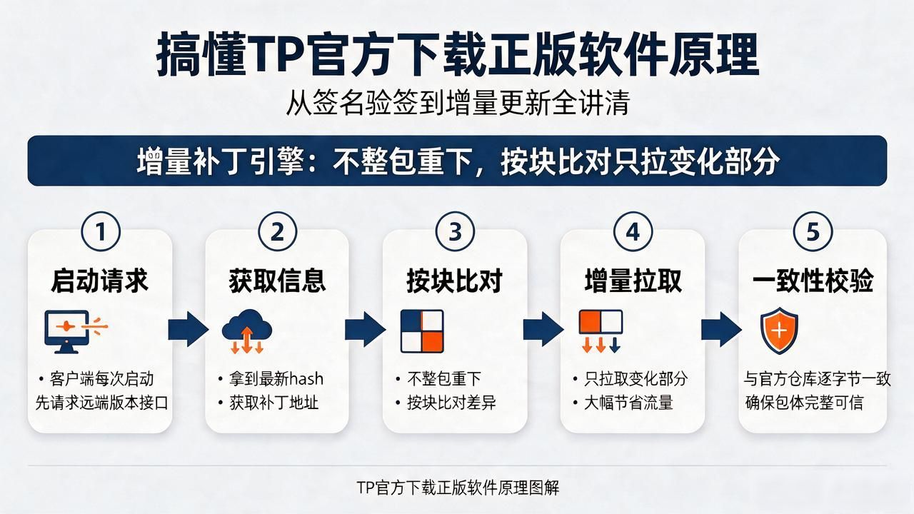 搞懂TP官方下载正版软件原理：从签名验签到增量更新全讲清