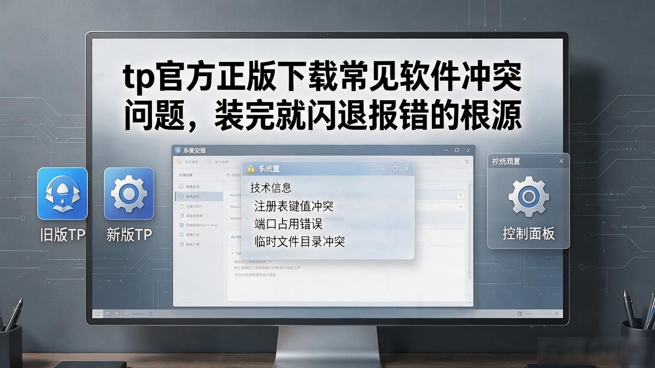 tp官方正版下载常见软件冲突问题，装完就闪退报错的根源