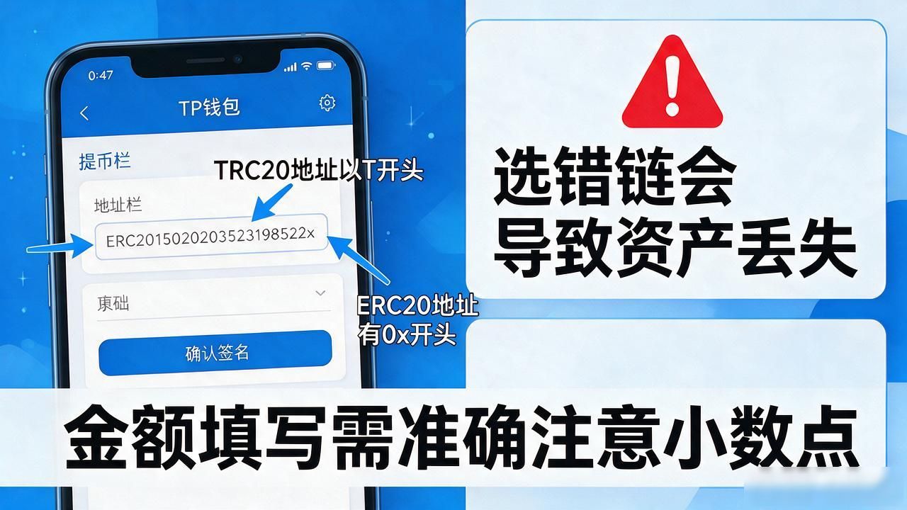 TP钱包提USDT到交易所，地址链别搞错，不然钱就没了