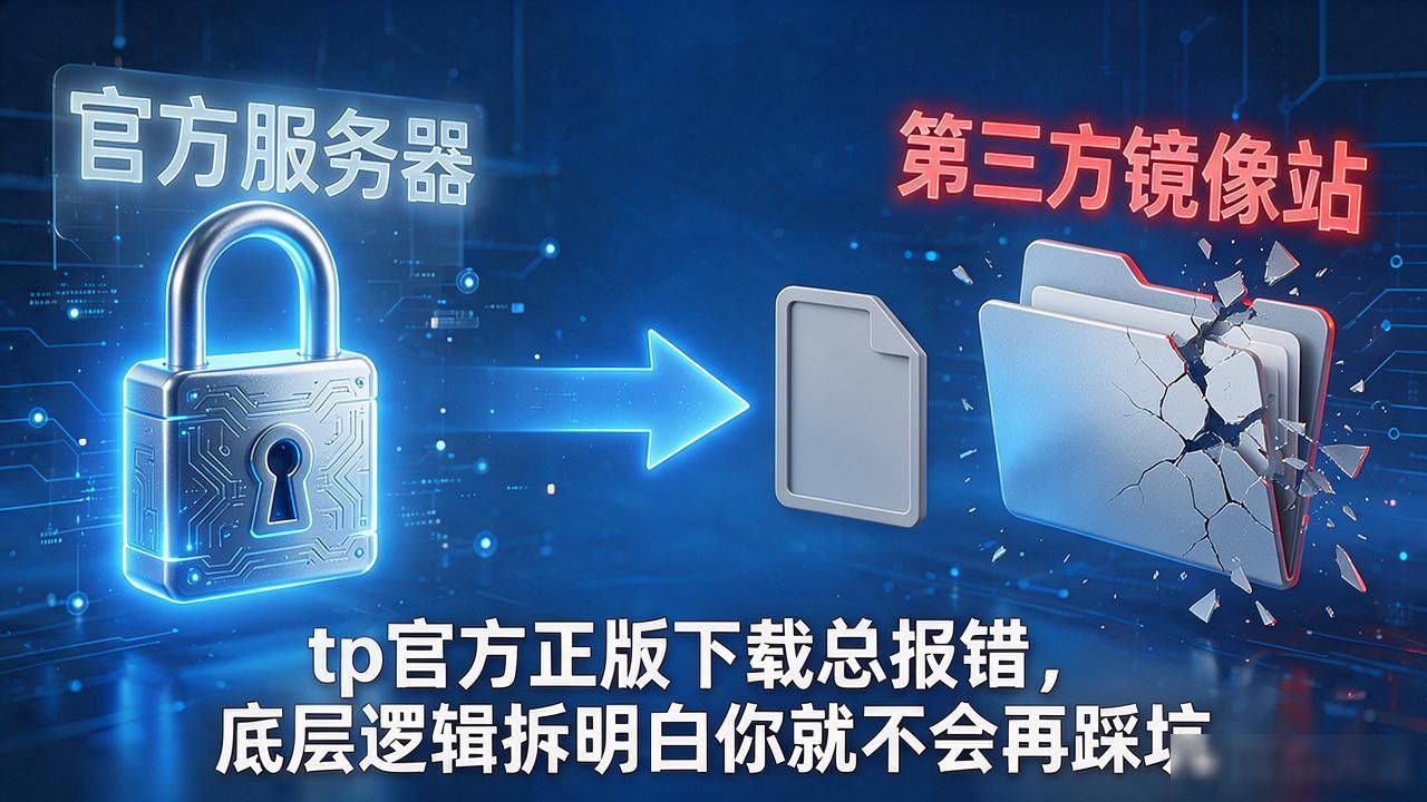 tp官方正版下载总报错，底层逻辑拆明白你就不会再踩坑