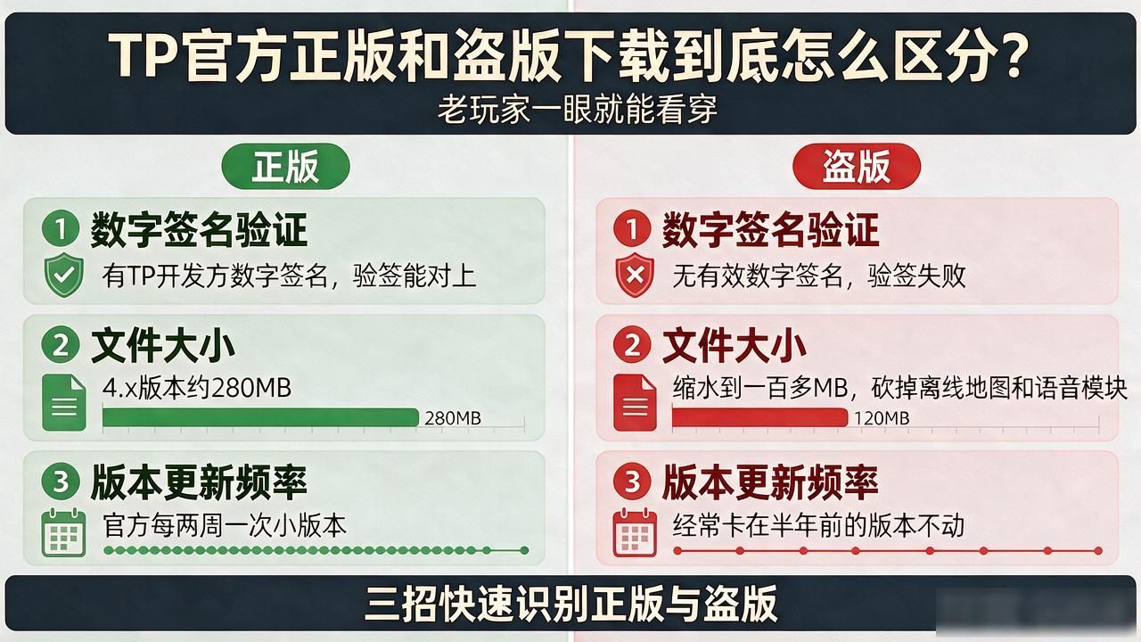 TP官方正版和盗版下载到底怎么区分？老玩家一眼就能看穿