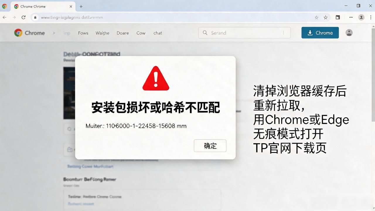 TP官方正版下载出现错误提示？不用重装系统，这几步就够了