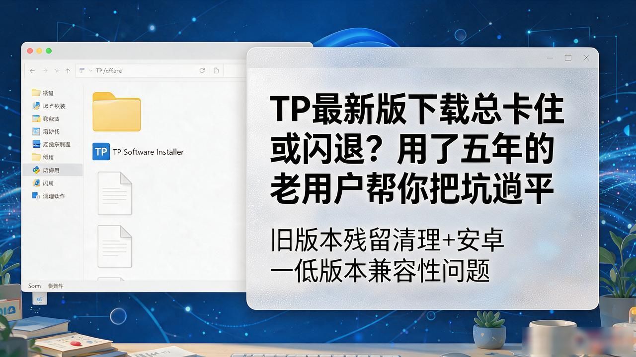 TP最新版下载总卡住或闪退？用了五年的老用户帮你把坑趟平