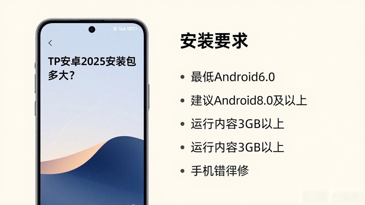 TP安卓2025安装包多大？安装要求全解析