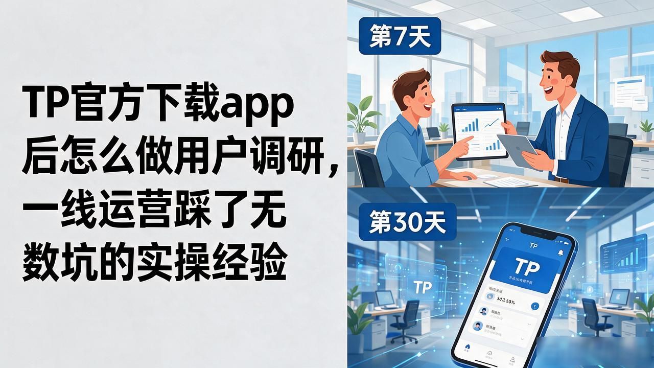 TP官方下载app后怎么做用户调研，一线运营踩了无数坑的实操经验