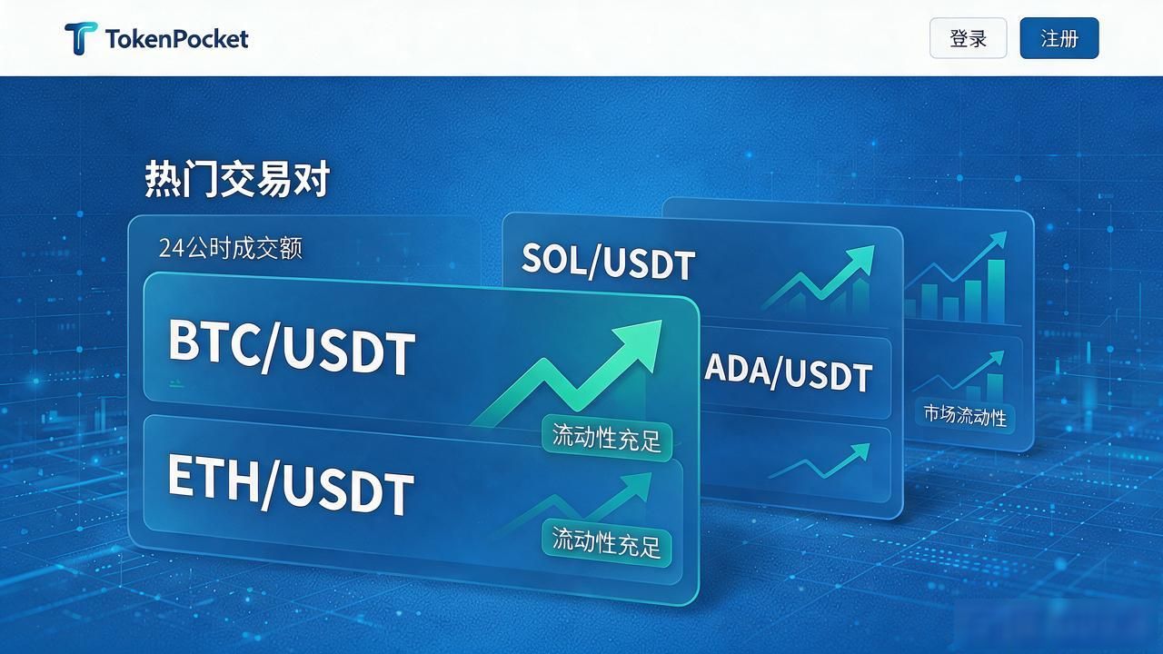 tokenpocket官网首页找交易对，记住这几个位置就够了